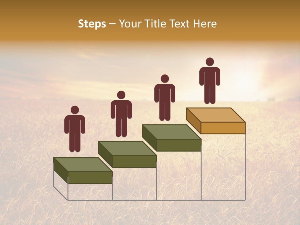 Wheat Growth Horizon PowerPoint Template