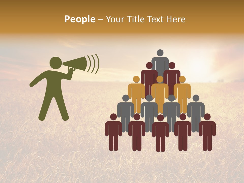 Wheat Growth Horizon PowerPoint Template