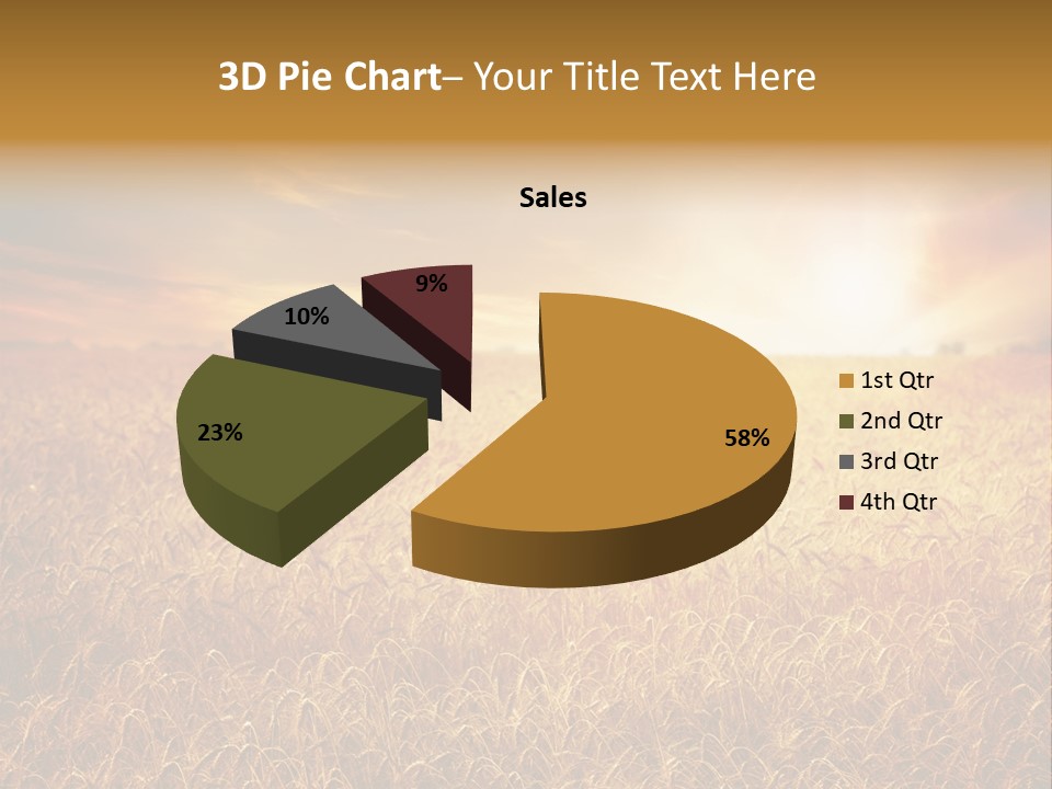 Wheat Growth Horizon PowerPoint Template
