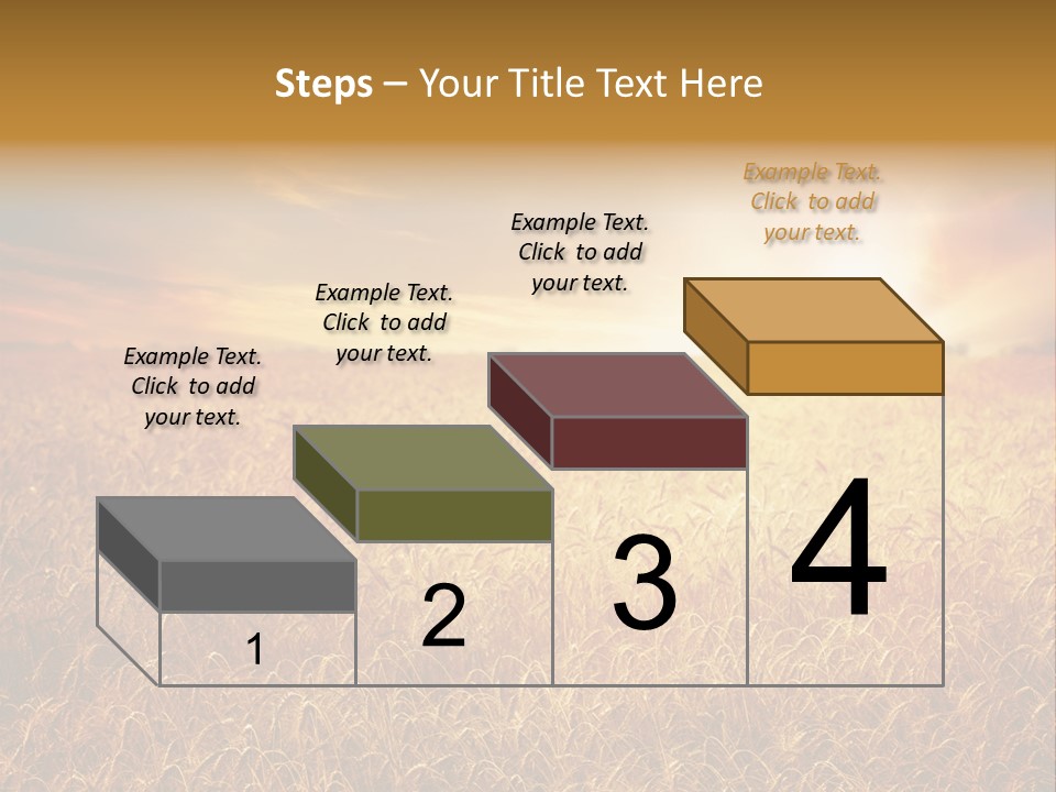 Wheat Growth Horizon PowerPoint Template