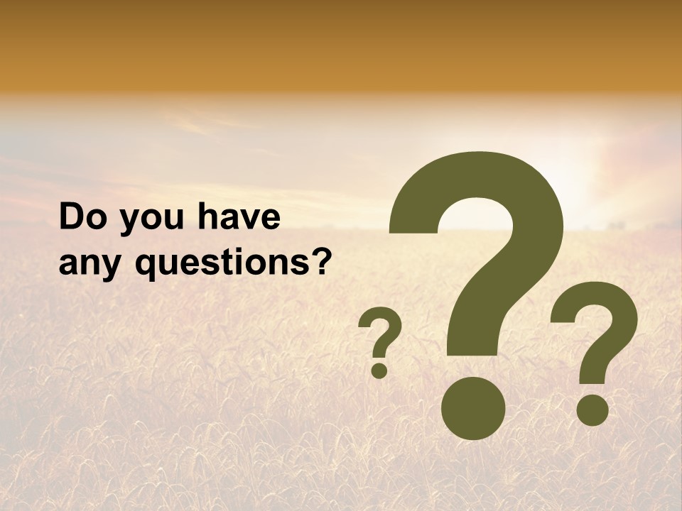 Wheat Growth Horizon PowerPoint Template