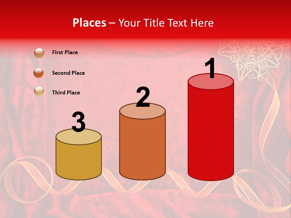Red And Gold Christmas Background PowerPoint Template