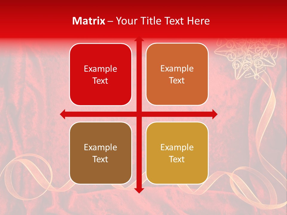 Red And Gold Christmas Background PowerPoint Template