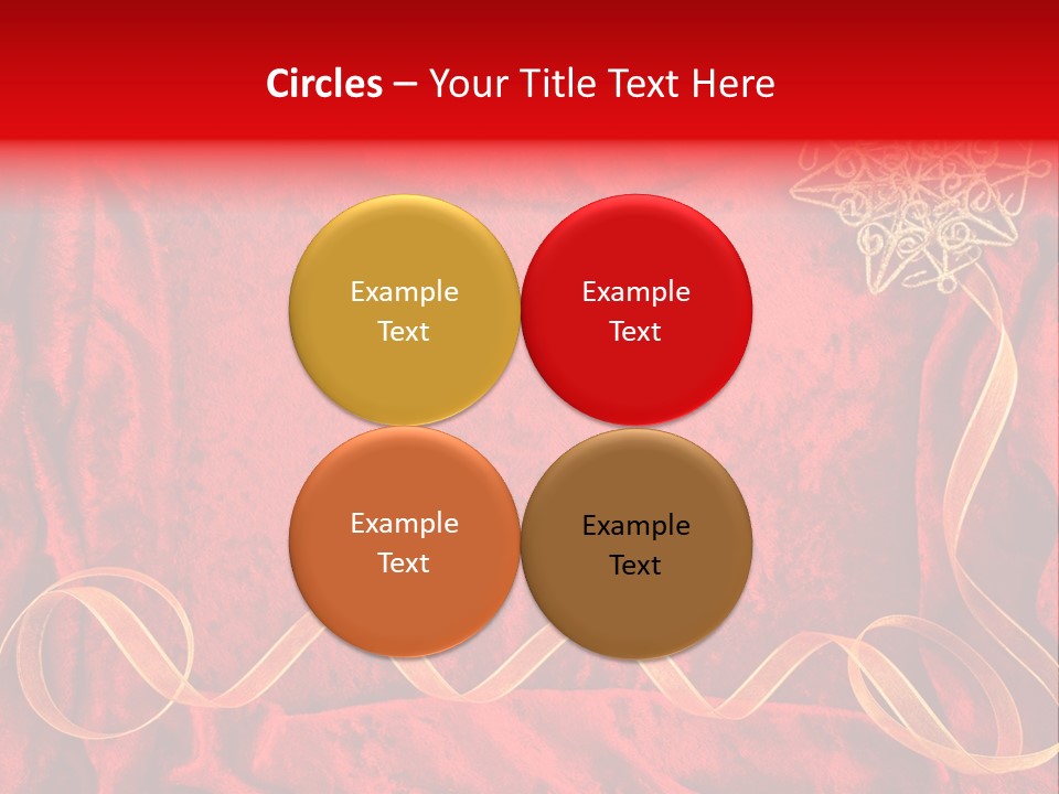 Red And Gold Christmas Background PowerPoint Template
