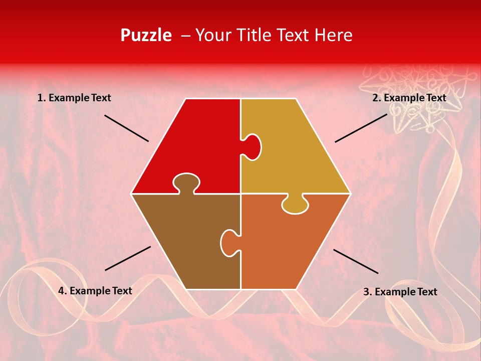 Red And Gold Christmas Background PowerPoint Template