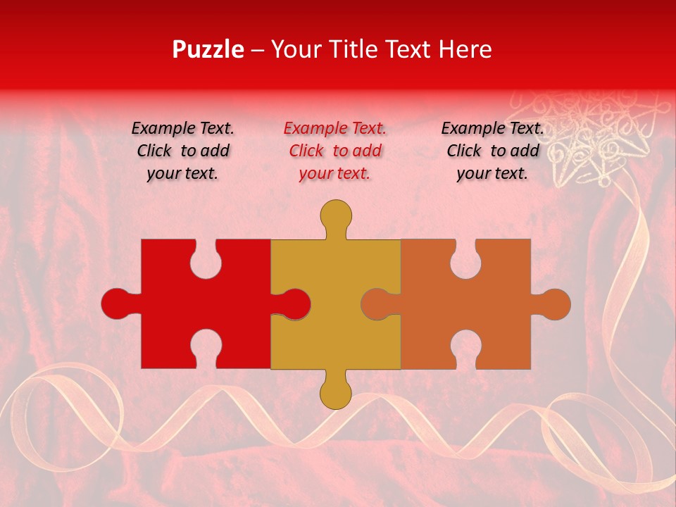 Red And Gold Christmas Background PowerPoint Template