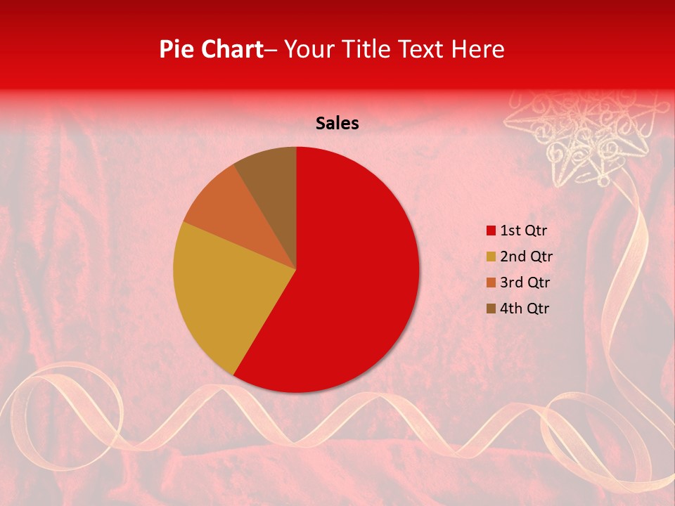 Red And Gold Christmas Background PowerPoint Template