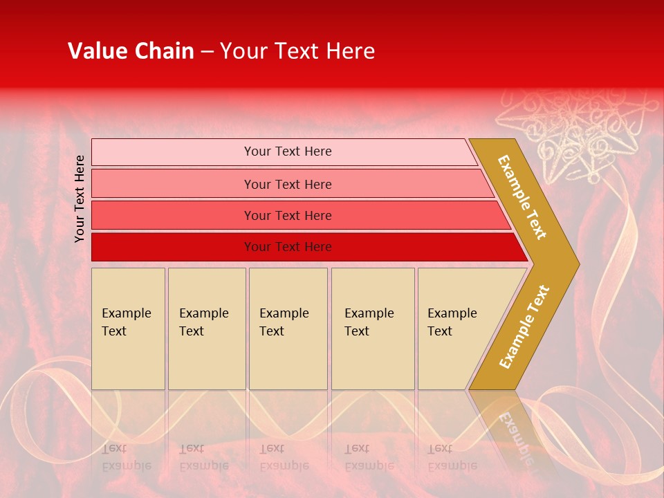 Red And Gold Christmas Background PowerPoint Template