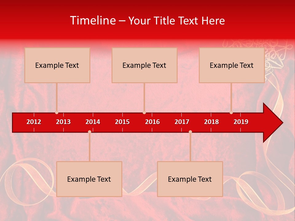 Red And Gold Christmas Background PowerPoint Template