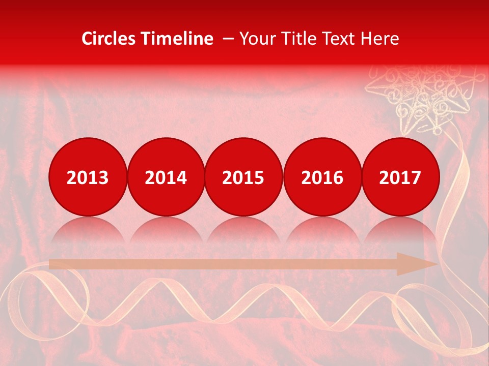 Red And Gold Christmas Background PowerPoint Template