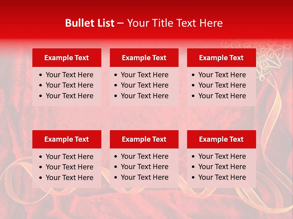 Red And Gold Christmas Background PowerPoint Template