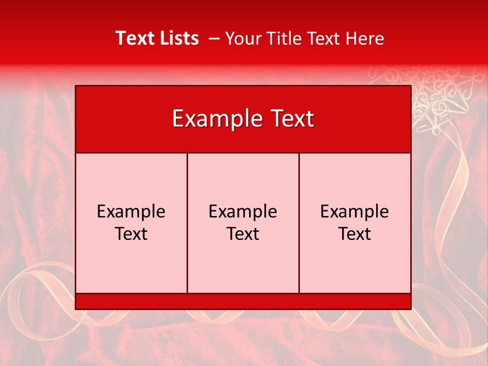 Red And Gold Christmas Background PowerPoint Template