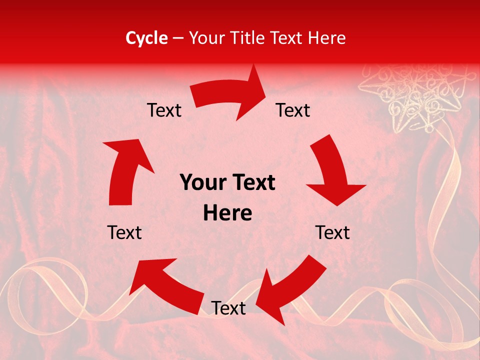 Red And Gold Christmas Background PowerPoint Template