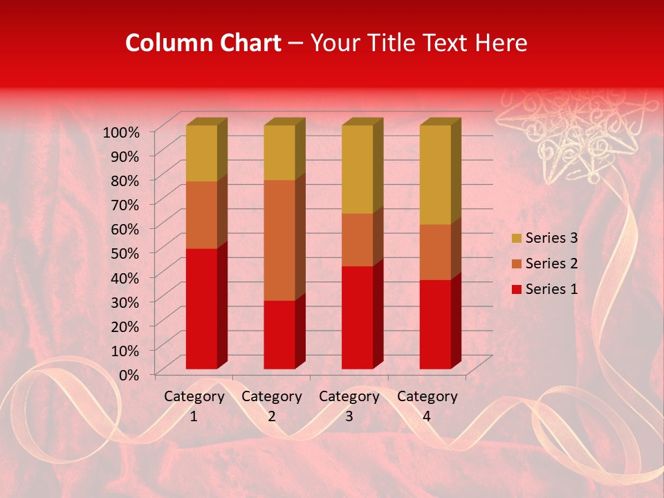 Red And Gold Christmas Background PowerPoint Template