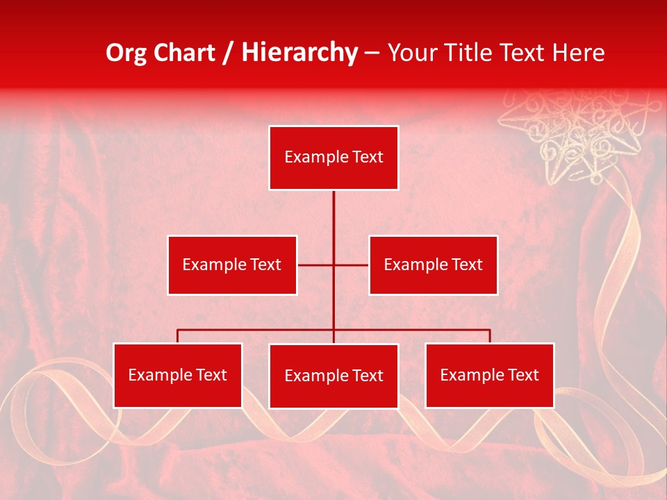 Red And Gold Christmas Background PowerPoint Template