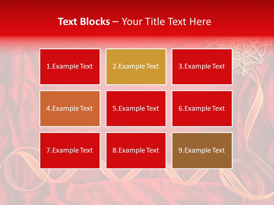 Red And Gold Christmas Background PowerPoint Template