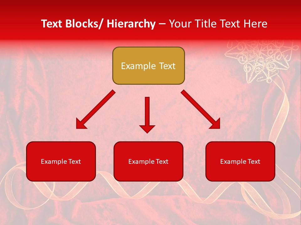 Red And Gold Christmas Background PowerPoint Template