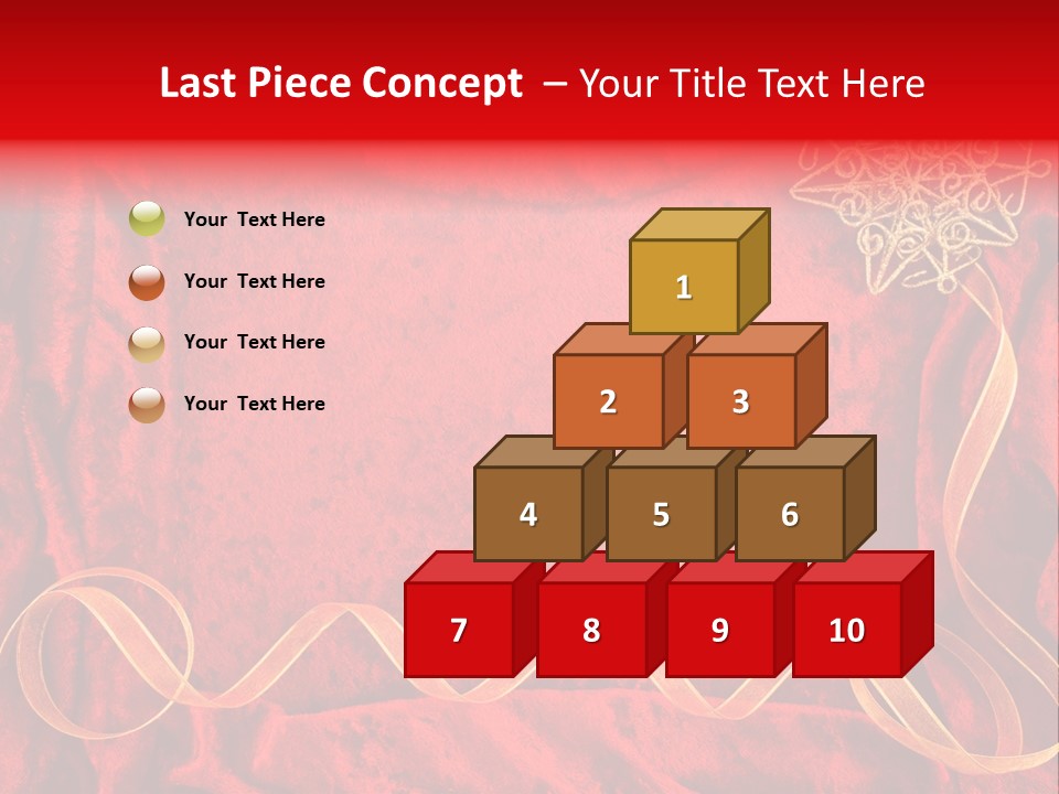Red And Gold Christmas Background PowerPoint Template