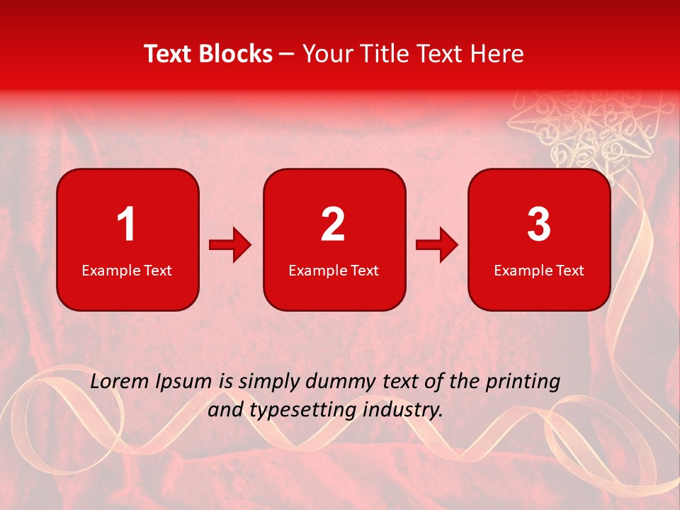 Red And Gold Christmas Background PowerPoint Template