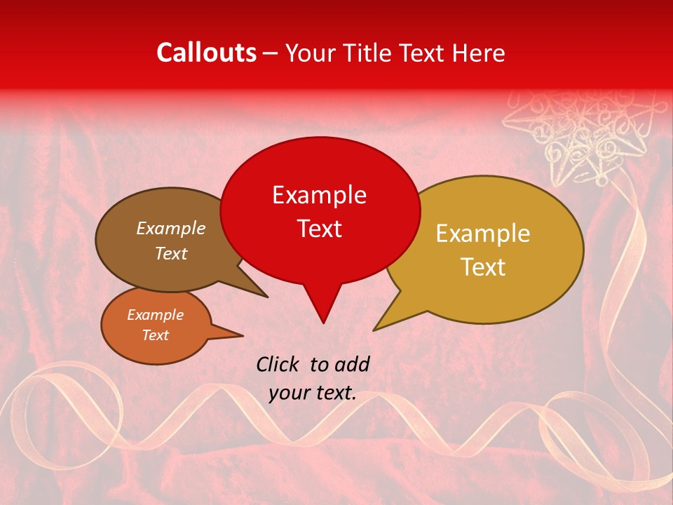 Red And Gold Christmas Background PowerPoint Template