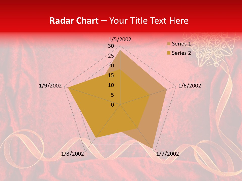 Red And Gold Christmas Background PowerPoint Template