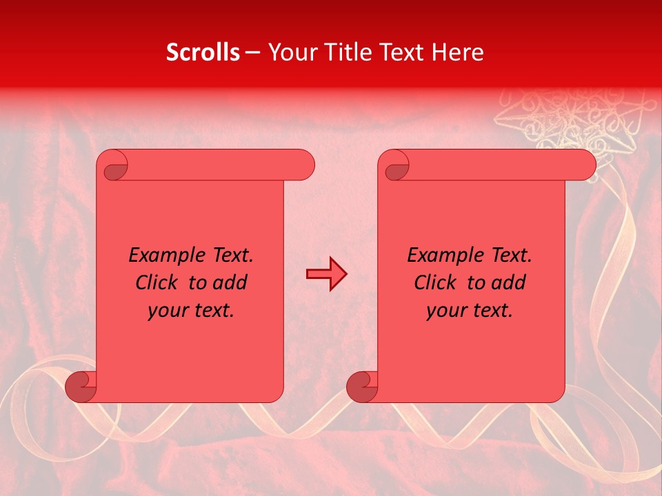 Red And Gold Christmas Background PowerPoint Template
