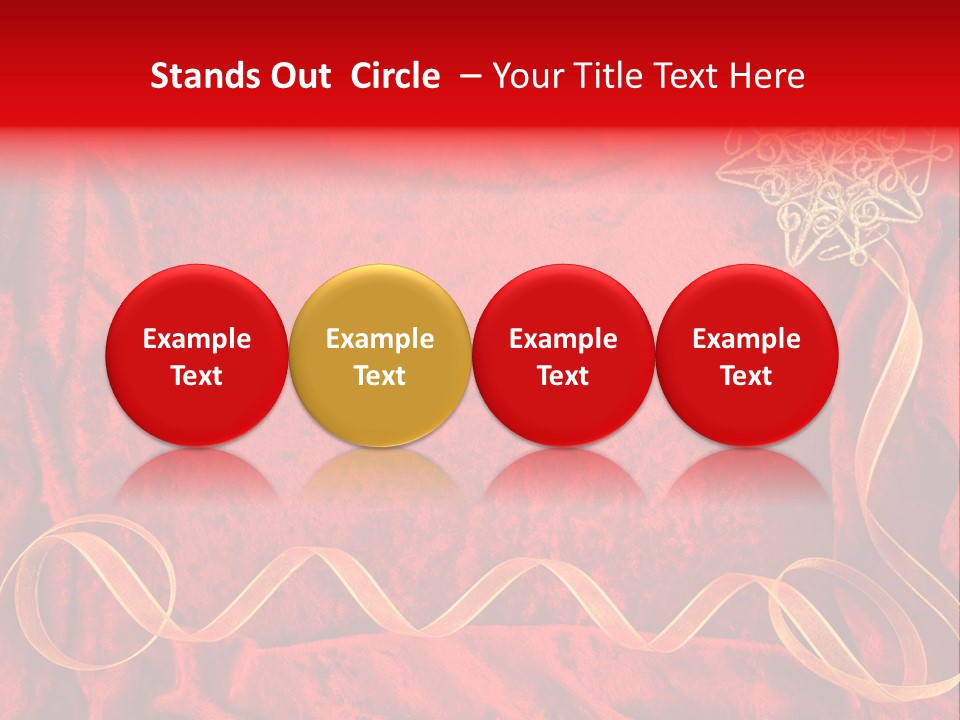 Red And Gold Christmas Background PowerPoint Template