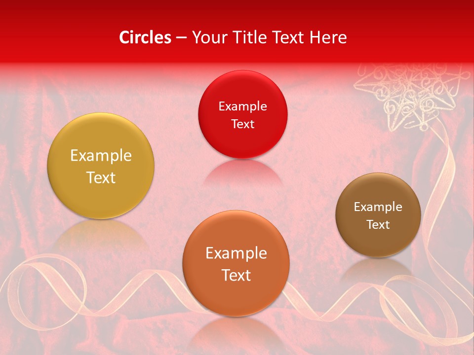 Red And Gold Christmas Background PowerPoint Template