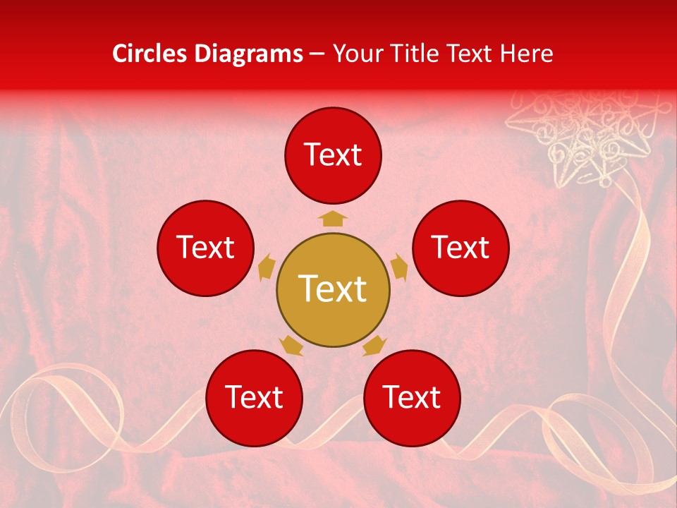 Red And Gold Christmas Background PowerPoint Template