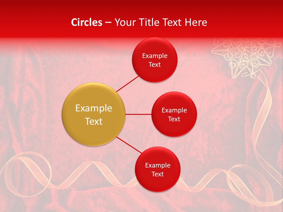 Red And Gold Christmas Background PowerPoint Template