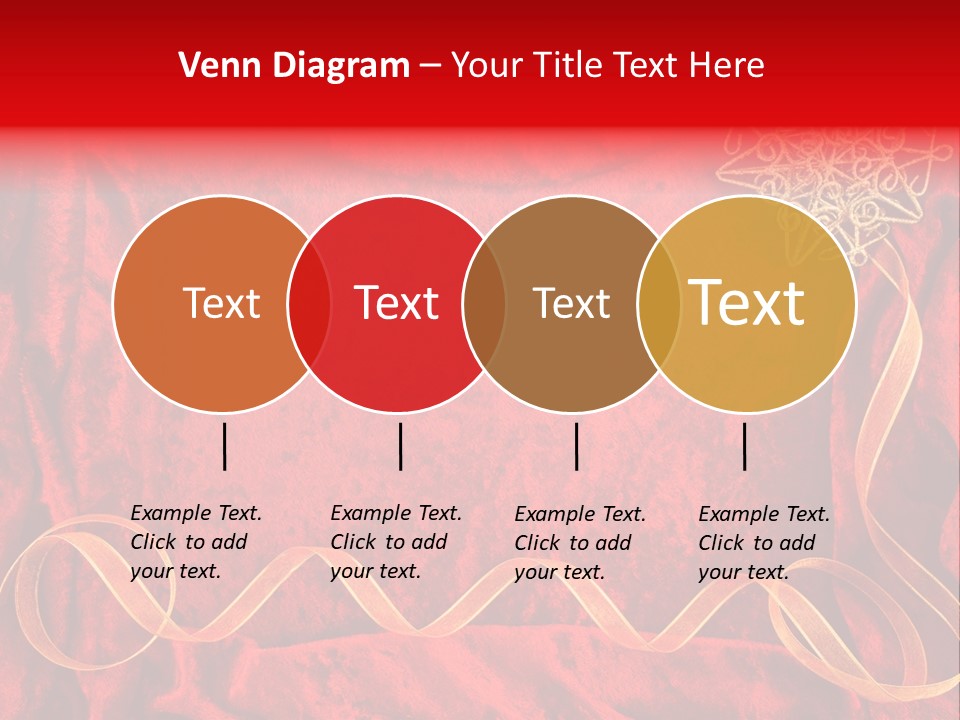 Red And Gold Christmas Background PowerPoint Template