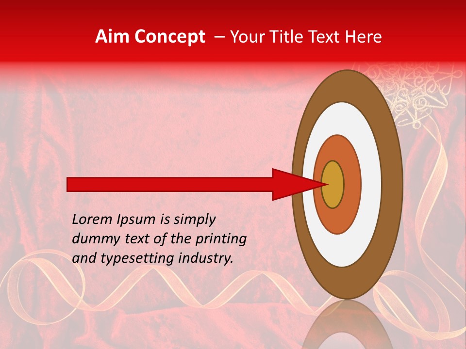 Red And Gold Christmas Background PowerPoint Template