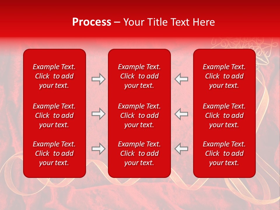 Red And Gold Christmas Background PowerPoint Template