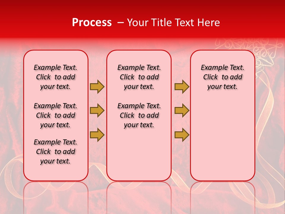 Red And Gold Christmas Background PowerPoint Template