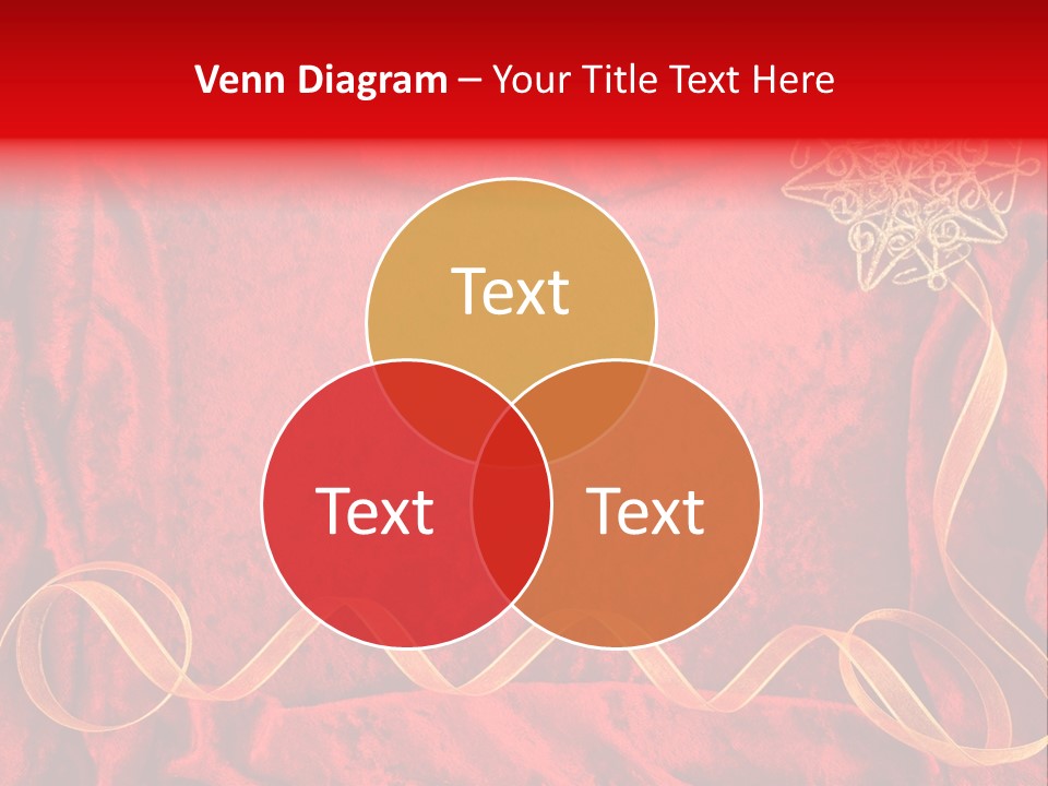 Red And Gold Christmas Background PowerPoint Template