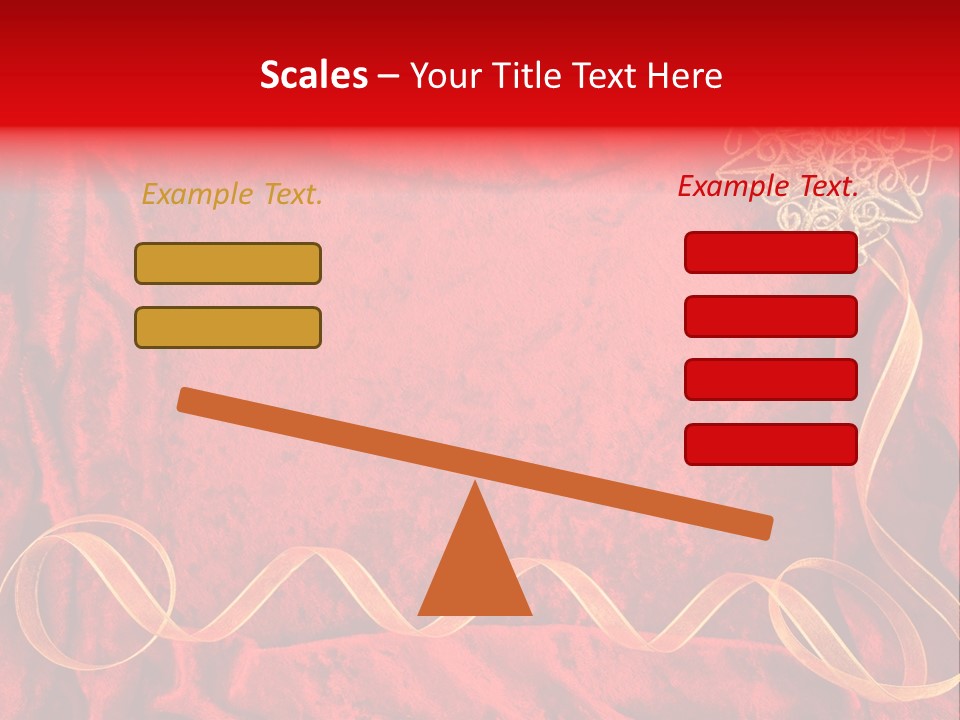 Red And Gold Christmas Background PowerPoint Template