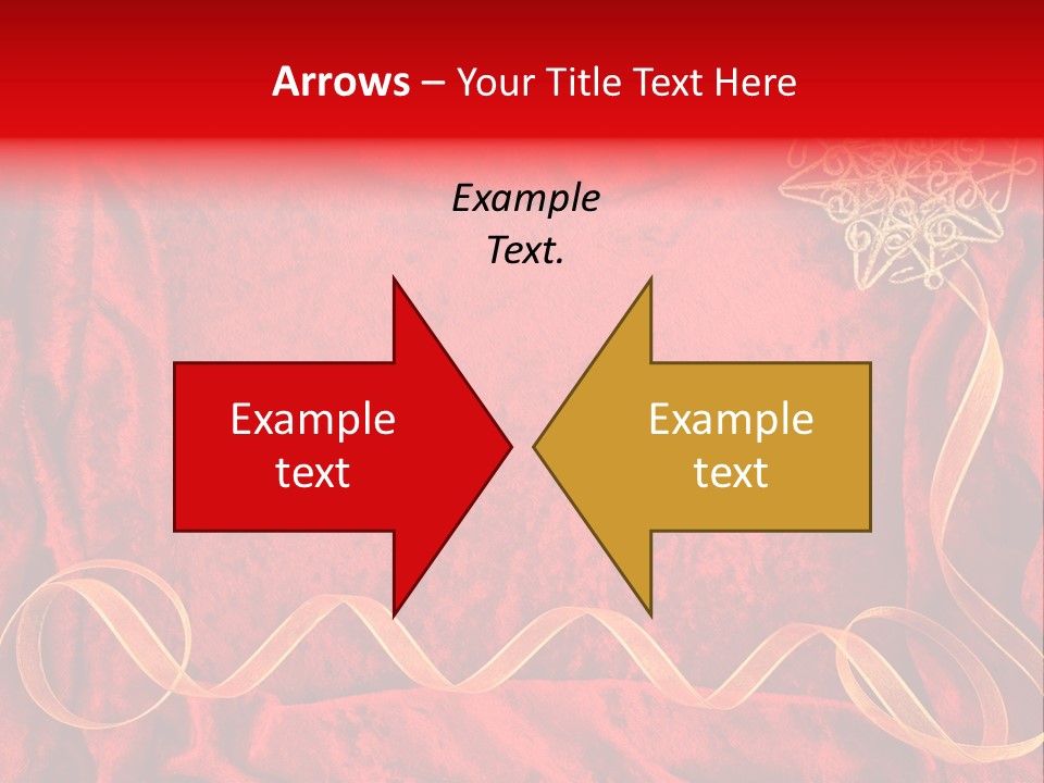 Red And Gold Christmas Background PowerPoint Template