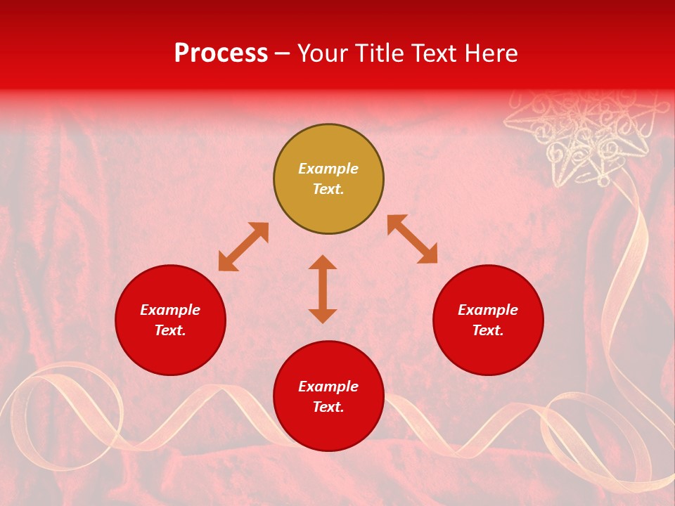 Red And Gold Christmas Background PowerPoint Template