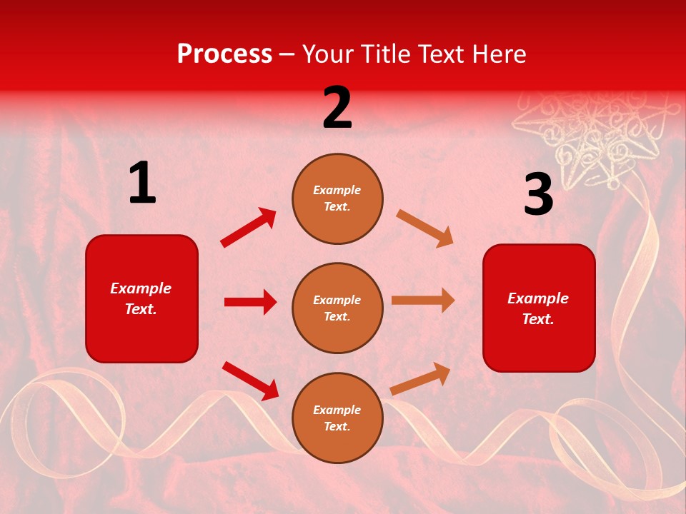 Red And Gold Christmas Background PowerPoint Template