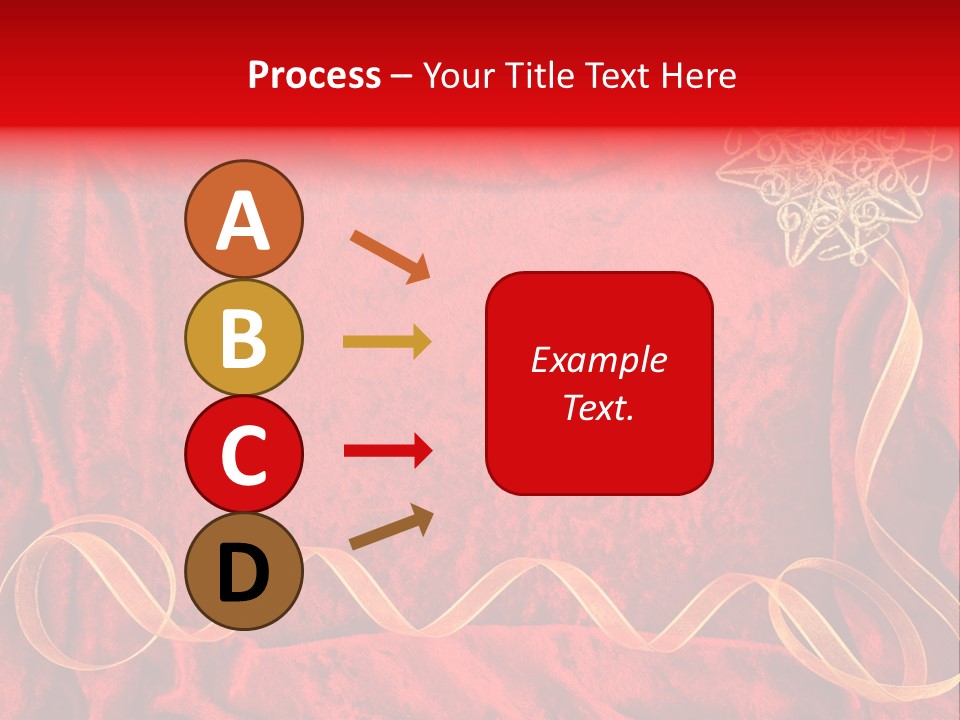 Red And Gold Christmas Background PowerPoint Template