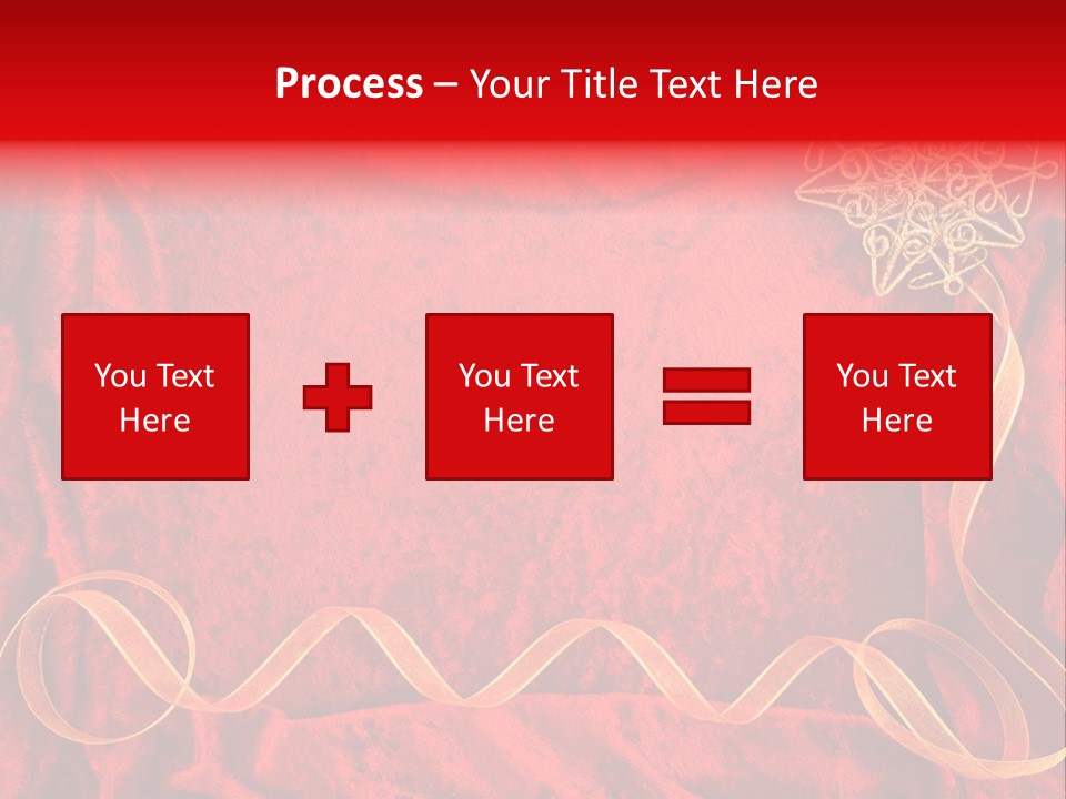 Red And Gold Christmas Background PowerPoint Template