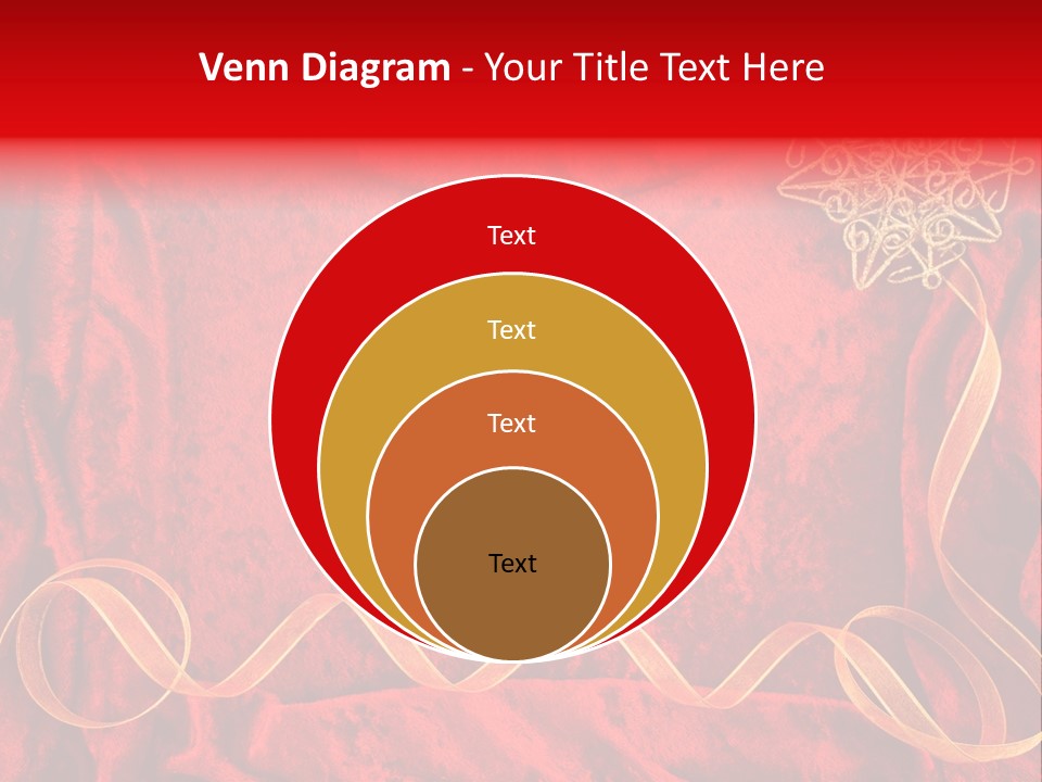 Red And Gold Christmas Background PowerPoint Template