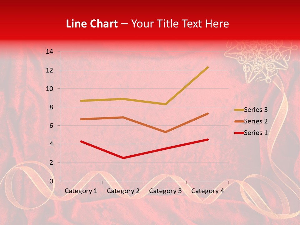 Red And Gold Christmas Background PowerPoint Template
