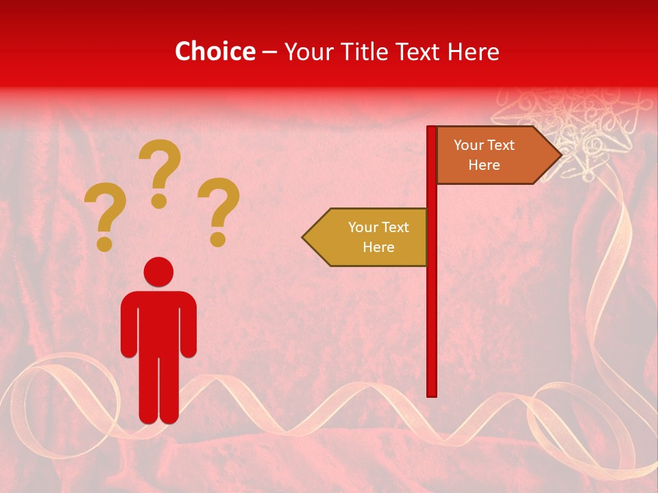 Red And Gold Christmas Background PowerPoint Template