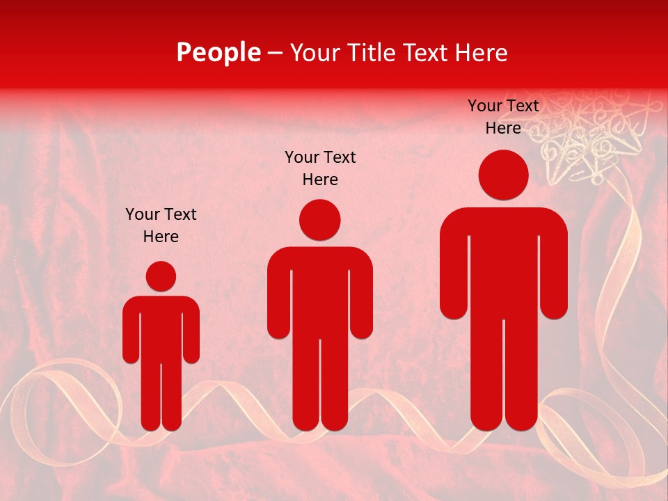 Red And Gold Christmas Background PowerPoint Template