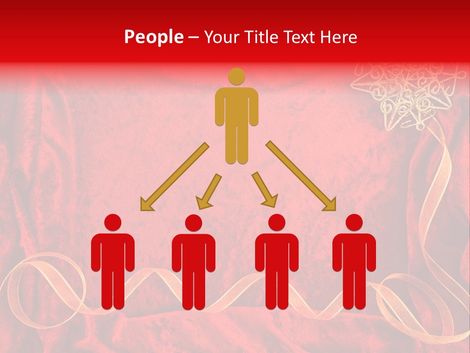 Red And Gold Christmas Background PowerPoint Template