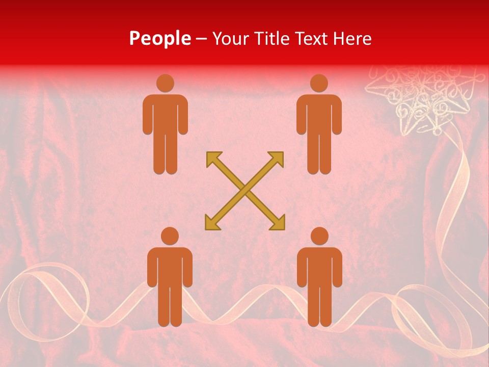 Red And Gold Christmas Background PowerPoint Template