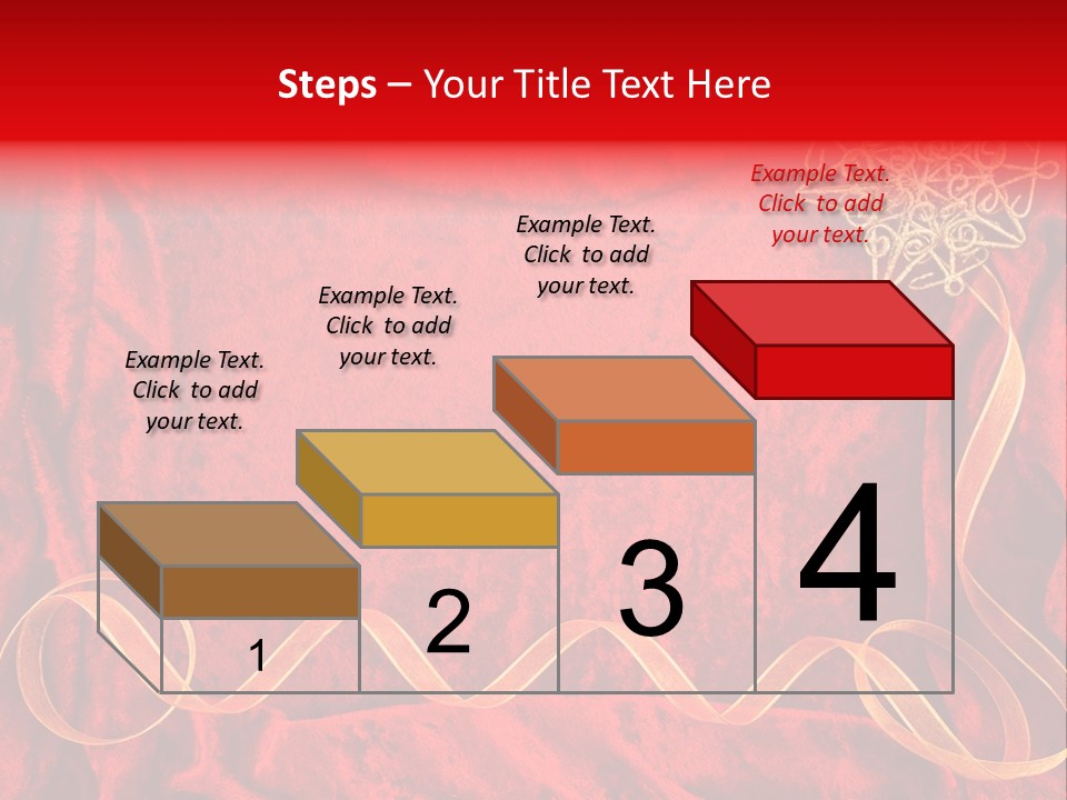 Red And Gold Christmas Background PowerPoint Template