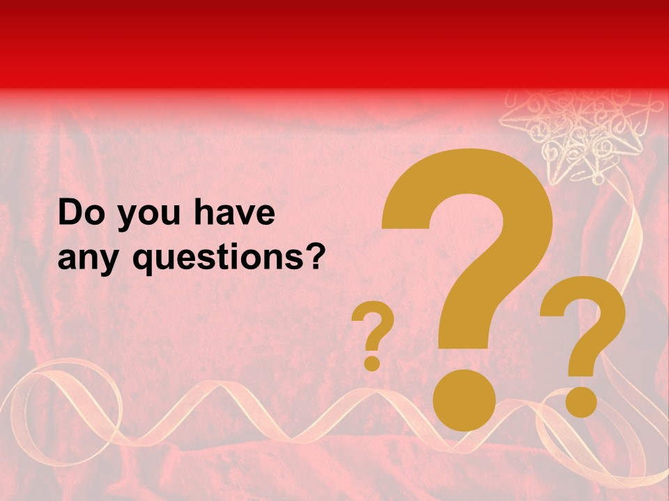 Red And Gold Christmas Background PowerPoint Template