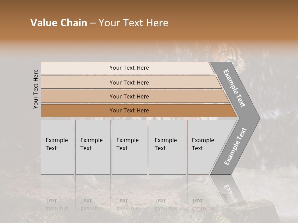 Striped Tiger PowerPoint Template